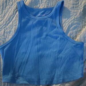 Wild Fable Blue Crop Top